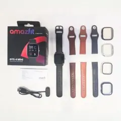 【良品】amazfit GTS4 Mini 本体 交換用バンド・カバー付き