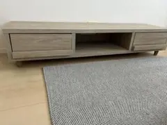 ライトウッド テレビ台 引き出し付き