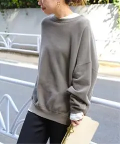ドゥーズィエムクラス wear out sweat カーキ