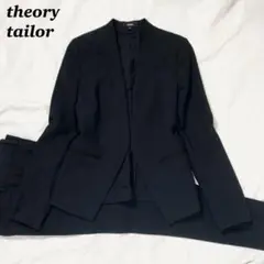 【美品】 theory パンツスーツ カラーレス tailor 黒 XO XXO