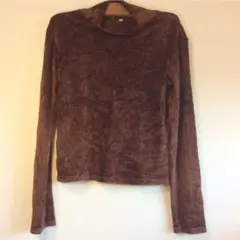 BASERANGE ベロア タートル 茶色 M