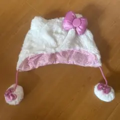 ハローキティ ファー帽子