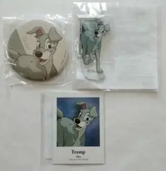 セガ ラッキーくじ ディズニー トランプ Tramp アクスタ 缶バッジ カード