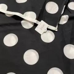 黒白水玉生地ドット生地2M
