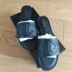 ☆新品☆Ralph Lauren レザーサンダル ブラック
