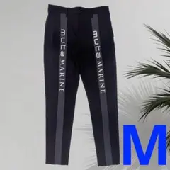 ✨新品未使用 Lサイズ✨ムータマリン ラッシュロングパンツ 8ロゴ プリント 黒 muta MARINE/ムータ マリン/別注 SARASARA PANTS | ROYAL FLASH