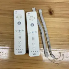 Wiiリモコン 2個セット Wiiコントローラー　任天堂【白】