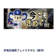 ドラゴンズ 昇竜 フェイスタオル 今こそきめてくれ