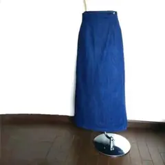 デニム　ラップロングスカート