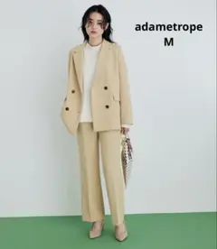 新品未使用　adametrope センタープレスセミフレアスリムパンツ