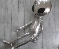 となりの宇宙人 ぬいぐるみ 83cm程度 シルバー