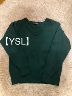 【YSL】毛100%ニット(ロゴマーク有)