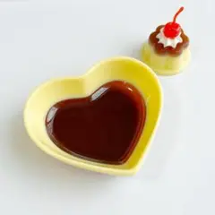 プリンなハートのアクセサリートレイ 小物入れ