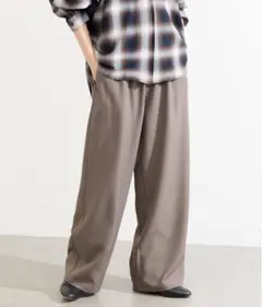 ジャーナルスタンダード　ウールライクストレッチワイドパンツ