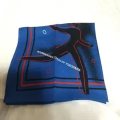 国際スタジアム横浜 ハンカチ 青