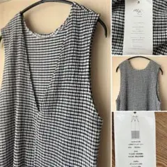 お値下げ中！me.ミードット2WAY チェック柄 ロングワンピース ブラック 夏