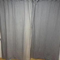無印良品　綿100% カーテン グレー　100×200cm
