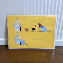 Ａ４サイズ　ポスター　絵画　女の子　インテリア　ガーリー
