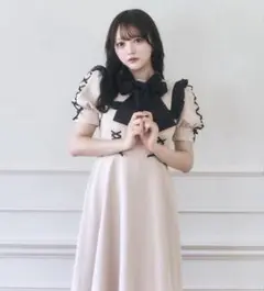 meltie びたーすいーとロングワンピース ベージュ beige