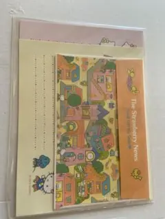 いちご新聞　545号　ラッピング柄レターセット ②サンリオ