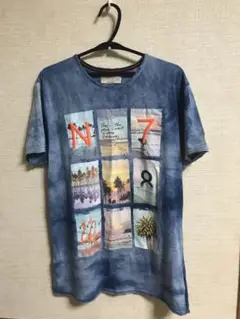 N7 ビーチ風景 グラフィックTシャツ Lサイズ