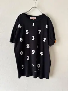 SOUSOUxle coq コラボ半袖Tシャツ 数字ロゴ ユニセックスブラックS