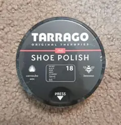 TARRAGO シューポリッシュ ブラック 50ml　革靴お手入れ