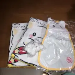 はなまるくじ☆バスタオル おふきタオル ぬいぐるみ セット