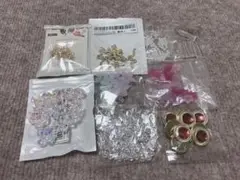 【まとめ売り②】カラフルビーズ　フラワー　パール　資材　おすそ分け
