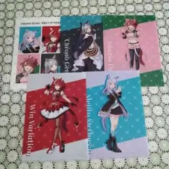 ローソン×ウマ娘・A4クリアファイル全５種コンプリート。