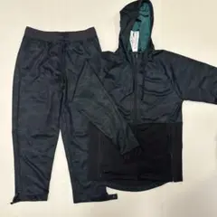 New Balance ジャージ上下セット ダークグリーン/ブラック