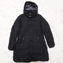 FILA GOLF ダウンコート ブラック フーデッドコート