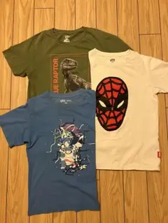 UT ポケモン マーベル ジュラシックパーク Tシャツ 3枚セット キッズ