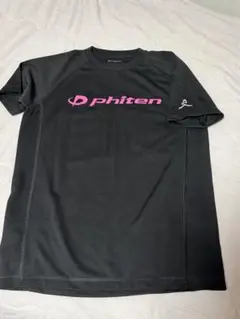 ファイテン Tシャツ ブラック×ピンク