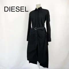 DIESEL ディーゼル レディース ブラック シャツワンピース 秋冬