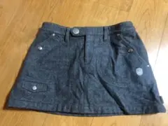 パーリーゲイツ レディース スカート ウール グレー サイズ1