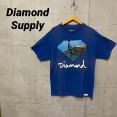 ダイアモンド フェード 半袖 Tシャツ USA プリント ブルー