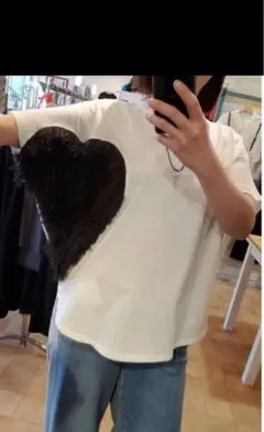MARGAUX VINTAGE ストライプ柄ハート型Tシャツ MARGAUX VINTAGE [マルゴーヴィンテージ] | s.cute