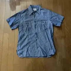 ※お盆価格【定番】BuzzRickson半袖シャンブレーシャツ14-14½