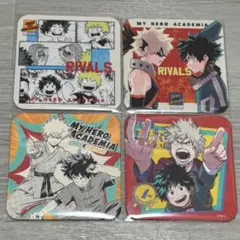 ヒロアカ アートコースター RIVALS 爆豪勝己 緑谷出久 4枚セット