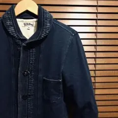 BLUE PORT / ブルーポート　デニム調　スウェット　カーディガン