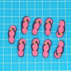 19. 送料込み デコパーツ 9個 ビーチサンダル