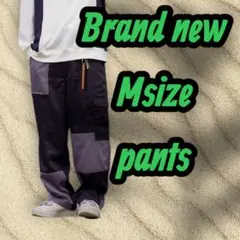 インフルエンサーコラボ★Mサイズ パッチワークカーゴパンツ★新品