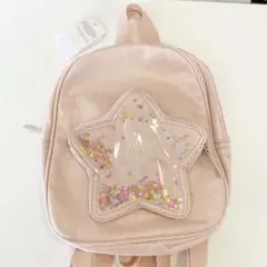 新品タグ付き ピンクのキラキラリュック kids用