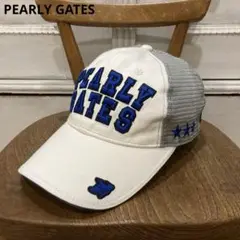 パーリーゲイツ メッシュキャップ フリー アイボリー×グレー