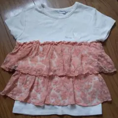 ●値下げ●SLAP SLIP フリル花柄Tシャツ