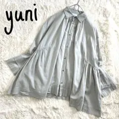 ◆yuni◆ コットン100% ギャザーブラウス フリーサイズ
