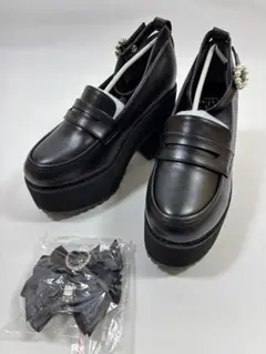 【Ｓサイズ】 lofty ロフティー 厚底 ローファー リボン シューズ