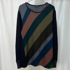 AD1997 コムデギャルソンオムプリュス バイアスニット マルチカラー