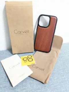 Carveit 木目調 iPhoneカバー 6.1インチ用　ケース　未使用　木製